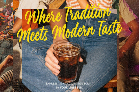 Peach Panturas – Expressive Handwritten Script Font Four Lines Std. 