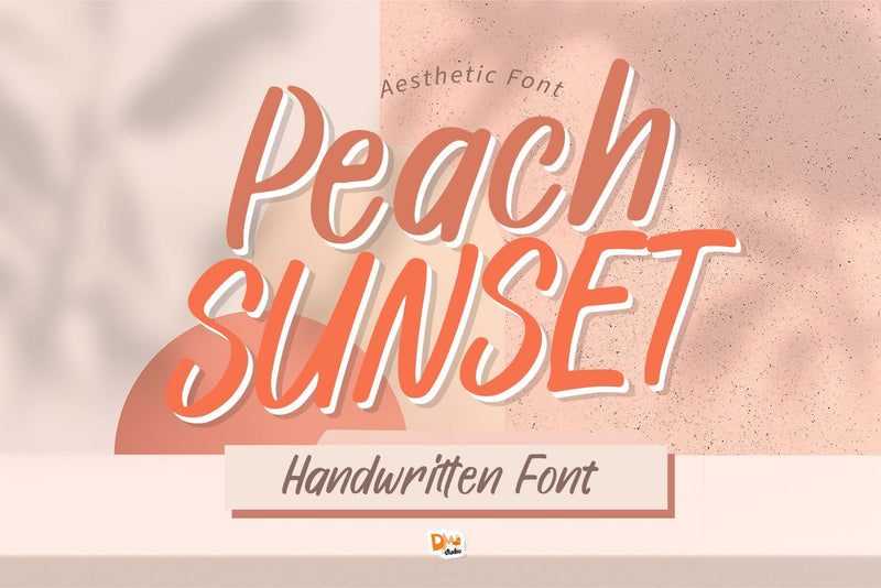 Peach Sunset Font Dm Letter Studio 