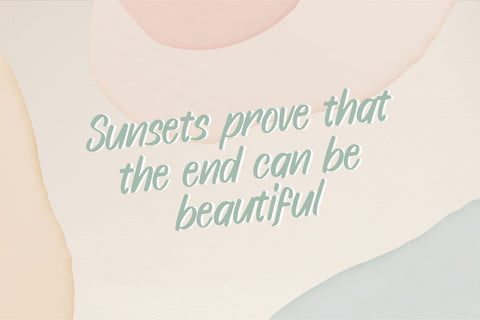 Peach Sunset Font Dm Letter Studio 