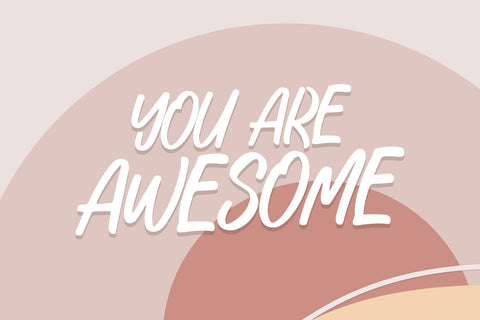 Peach Sunset Font Dm Letter Studio 