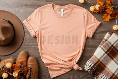 Peach t-shirt mockup design Mock Up Photo Designangry 