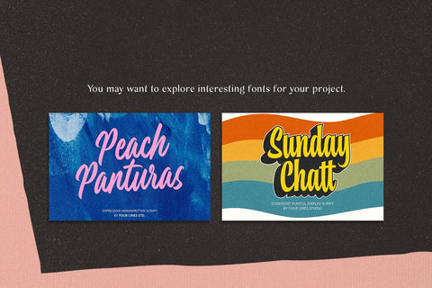 Peachlona Script – Naturally Sweet Script Font Four Lines Std. 