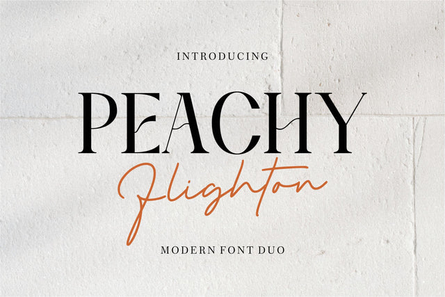 Peachy Flighton Font Qwrtype Foundry 