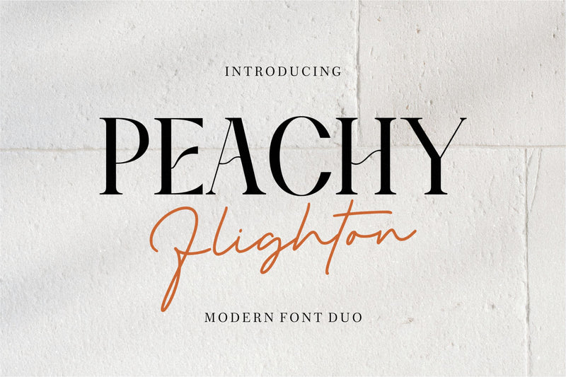 Peachy Flighton Font Qwrtype Foundry 