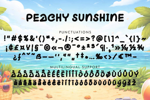 Peachy Sunshine Font Prasetya Letter 