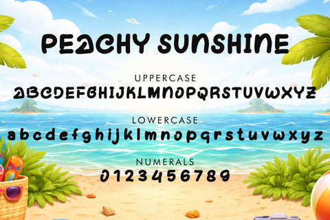 Peachy Sunshine Font Prasetya Letter 