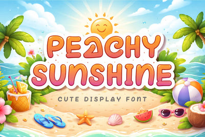 Peachy Sunshine Font Prasetya Letter 