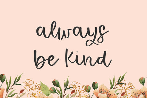 Peachy Tea Stencil Script Font Beck McCormick 