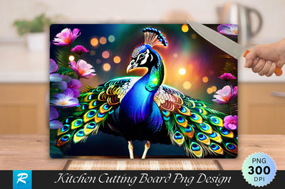 Peacock Cutting Board Sublimation Regulrcrative 
