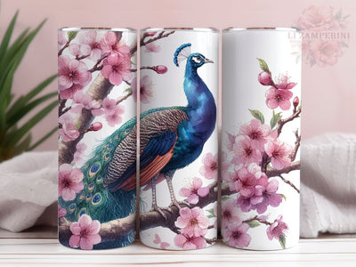 Peacock Digital Download, Bird Tumbler Wrap, Instant Digital Download PNG, Straight & Tapered Tumbler Wrap PNG Sublimation Li Zamperini 