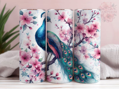 Peacock Digital Download, Bird Tumbler Wrap, Instant Digital Download PNG, Straight & Tapered Tumbler Wrap PNG Sublimation Li Zamperini 