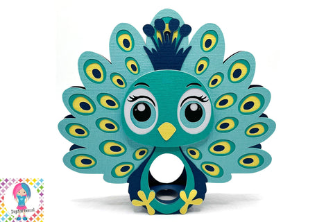 Peacock Easter Egg Holder SVG SVG Digital Gems 