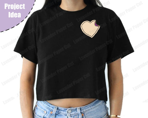 Peanut Butter and Jelly Sandwich Heart SVG Cutting file for Circuit and Silhouette, PNG, JPG SVG Lavender Paper Cut 