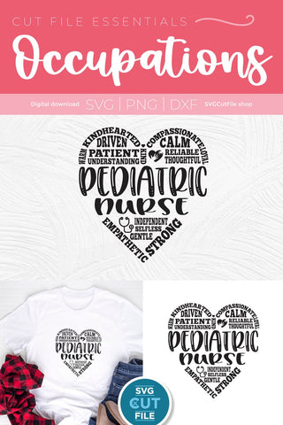 Pediatric nurse svg, nurse appreciation svg, APRN svg, PEDS Nurse svg SVG SVG Cut File 
