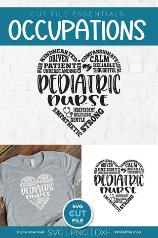 Pediatric nurse svg, nurse appreciation svg, APRN svg, PEDS Nurse svg SVG SVG Cut File 