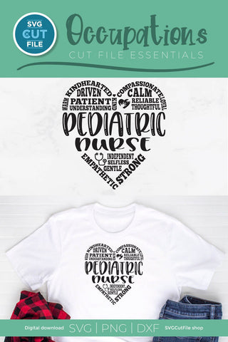 Pediatric nurse svg, nurse appreciation svg, APRN svg, PEDS Nurse svg SVG SVG Cut File 