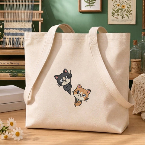 Peekaboo Cats Embroidery Design – Cute Kittens Peeking Funny Cat Machine Embroidery File Embroidery/Applique DESIGNS PatternFeed8 