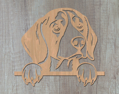 Peeking Beagle SVG, Dog Laser Cut Design, Pet Lover Gift, Animal Art, Laser Engraving File, Digital Download SVG HappyDesignStudio 
