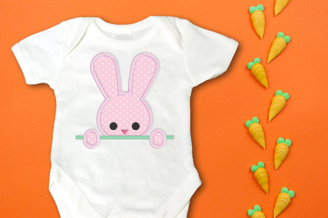 Peeking Bunny Applique Embroidery Embroidery/Applique DESIGNS Designed by Geeks 