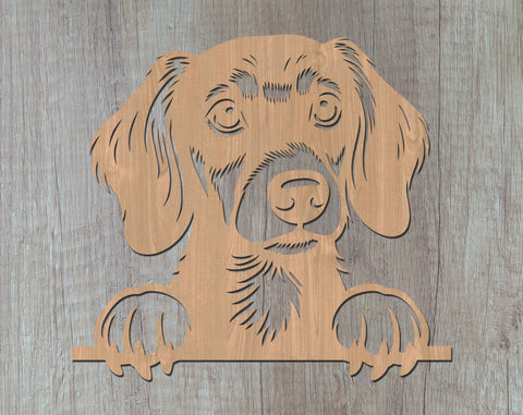 Peeking Dachshund Laser SVG, Cute Dog Laser Cut, Pet Lover Design, Animal Art, Digital Download, Laser Engraving SVG HappyDesignStudio 