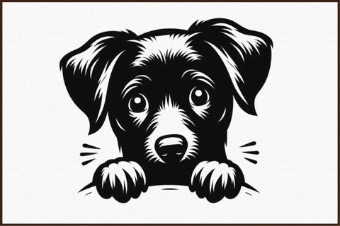 Peeking Dog Vector Art SVG PNG Part 3 Sublimation designartist 