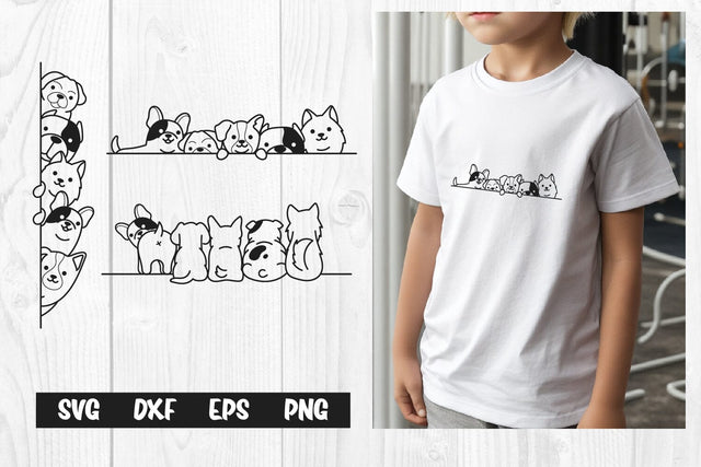 Peeking Dogs SVG, Funny Cute Dog svg SVG dadan_pm 