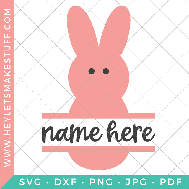 Peep Monogram SVG Hey Let's Make Stuff 