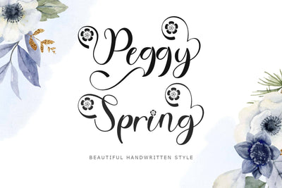Peggy Spring Font Prasetya Letter 