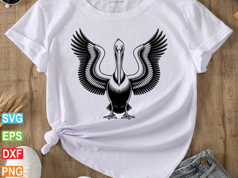 Pelican Svg, Sea Life Silhouette, Pelican Clipart, Bird Clipart SVG artprintfile 