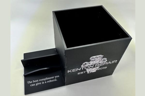 Pen and Business Card Holder Laser SVG File SVG Crafting With Brenna 