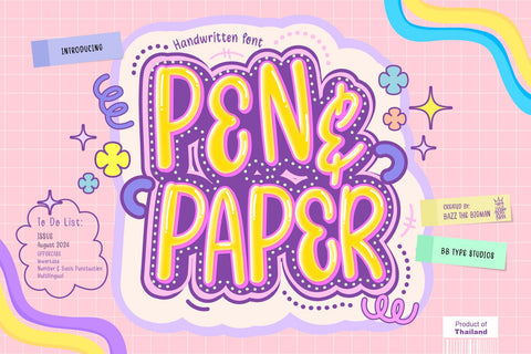 Pen and Paper Font BB Digital Arts 