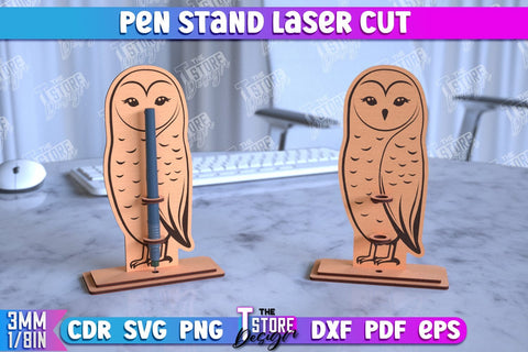 Pen Stand Bundle | Pen Table Stand | Pen Holder | Animals Design | CNC Files SVG The T Store Design 