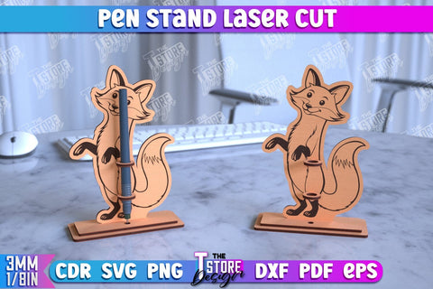 Pen Stand Bundle | Pen Table Stand | Pen Holder | Animals Design | CNC Files SVG The T Store Design 