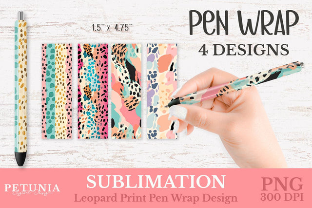 Pen Wrap PNG | Sublimation Pen Wraps Sublimation Petunia Digital Design 