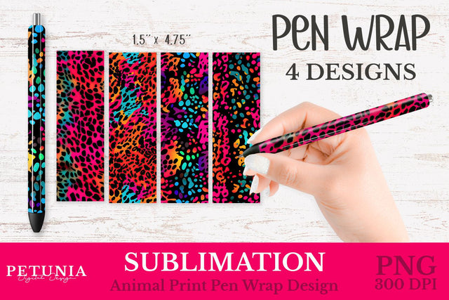 Pen Wrap PNG | Sublimation Pen Wraps Sublimation Petunia Digital Design 