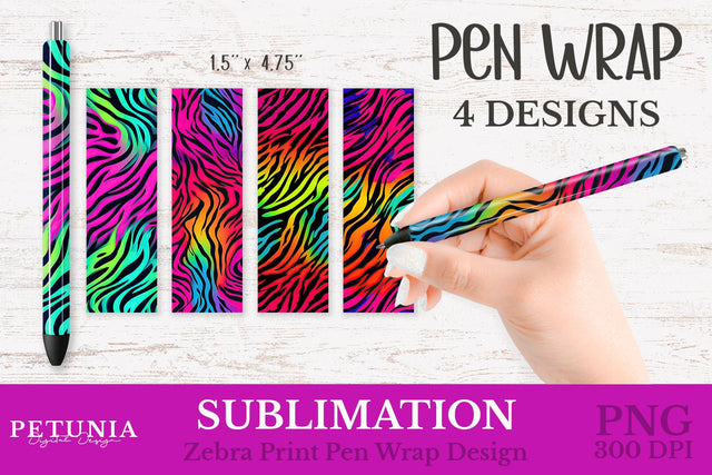 Pen Wrap PNG | Sublimation Pen Wraps Sublimation Petunia Digital Design 