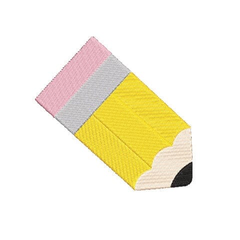 Pencil Back to School Embroidery Design Embroidery/Applique DESIGNS Creatively Embroidery 