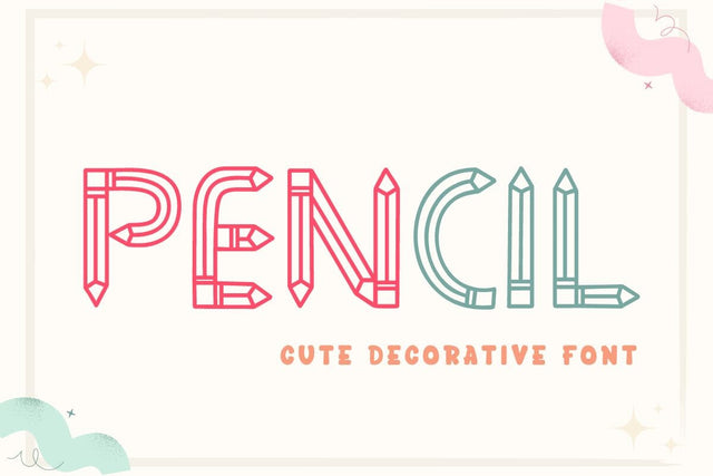 Pencil - Decorative Font Font AnningArts Design 