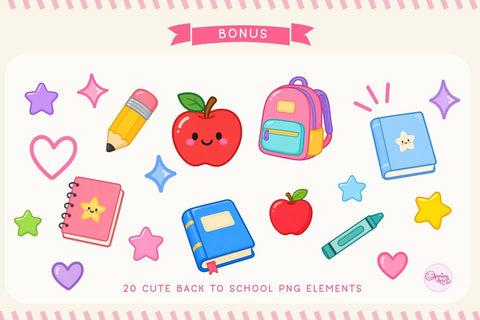 Pencil Font - Cute Back to School Font Font AnningArts Design 