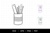 Pencil Tin SVG Cut File SVG Caroline Mackay 