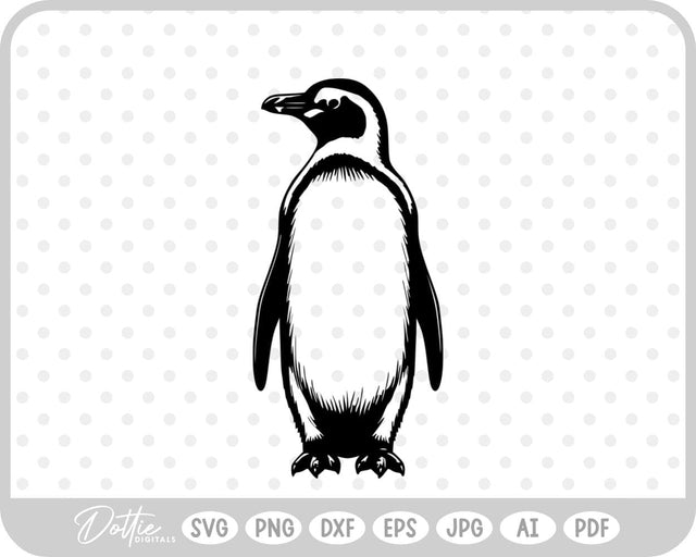 Penguin Christmas Winter SVG DottieDigitals 