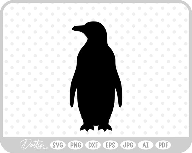 Penguin Christmas Winter SVG DottieDigitals 