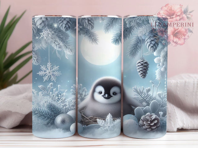 Penguin Dreamcatcher Tumbler, Snowy Penguin, Winter Dreamcatcher, Animal Dreamcatcher, Cute Winter Design, 20oz Tumbler, Sublimation Design Sublimation Li Zamperini 