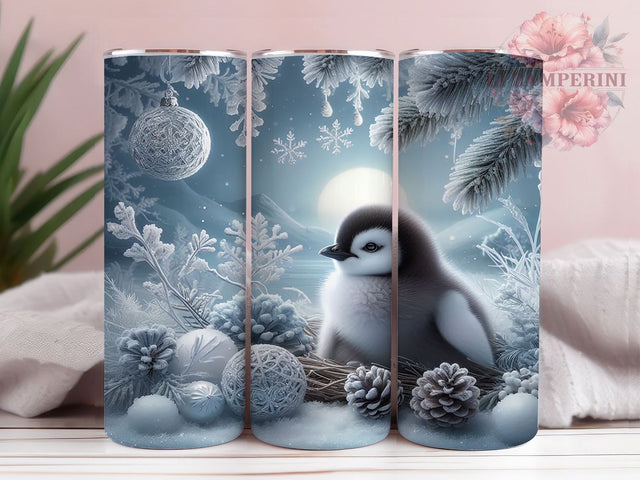 Penguin Dreamcatcher Tumbler, Snowy Penguin, Winter Dreamcatcher, Animal Dreamcatcher, Cute Winter Design, 20oz Tumbler, Sublimation Design Sublimation Li Zamperini 