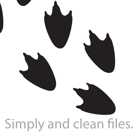 Penguin footprints (feet tracks) SVG TribaliumArtSF 