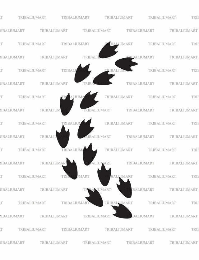 Penguin footprints (feet tracks) SVG TribaliumArtSF 