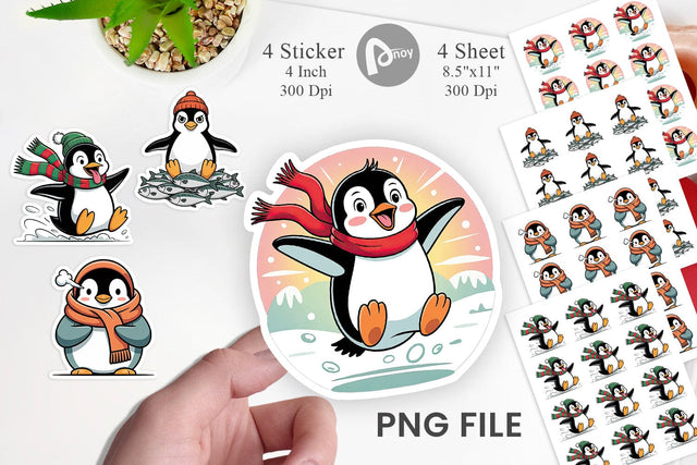 Penguin Mood Sticker Sublimation artnoy 
