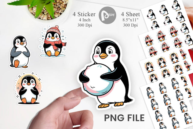 Penguin Mood Sticker Sublimation artnoy 