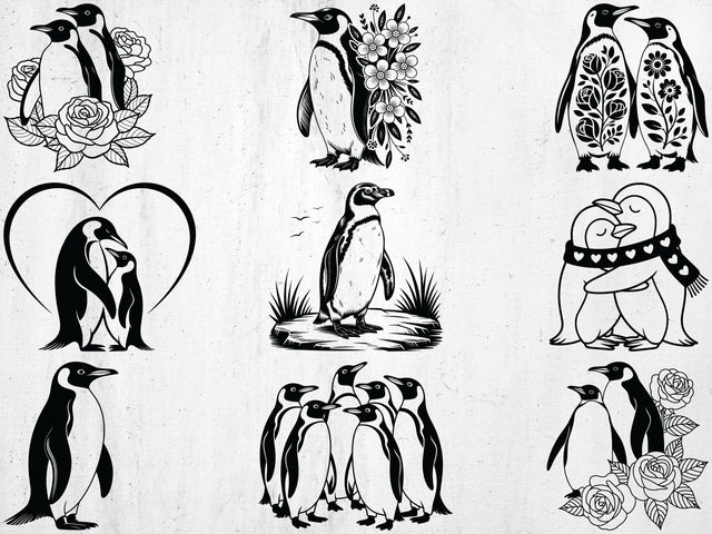 Penguin SVG Bundle, Penguin Clipart, Penguin Files for Cricut SVG Creativeart88 