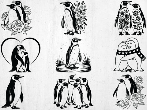 Penguin SVG Bundle, Penguin Clipart, Penguin Files for Cricut SVG Creativeart88 